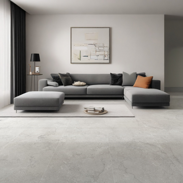 Arte Grey Matt Porcelain Floor Tile 600x300mm
