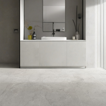 Arte White Matt Porcelain Floor Tile 600x300mm