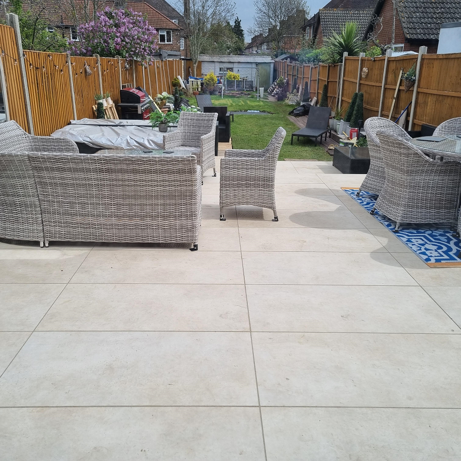 900x600x20 mm Cemento Ivory Outdoor Porcelain Paving Slabs