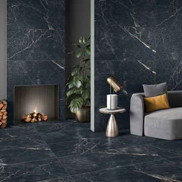 Como Black Matt Wall&Floor Porcelain Tile-1200x600mm