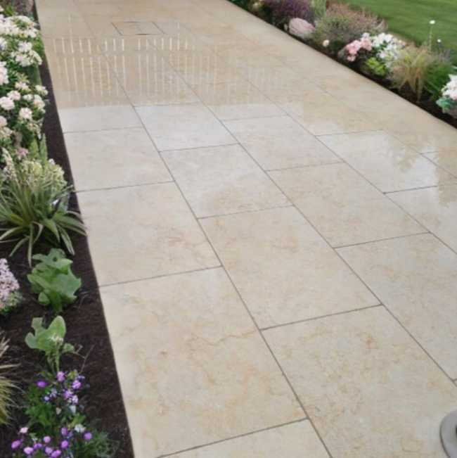 Dijon Beige Tumbled Limestone 900x600mm