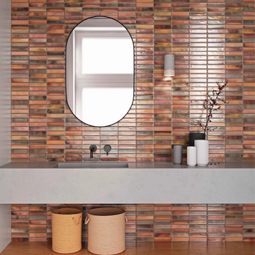 Garnet Kit Kat Effect Wall Tile 300x150mm