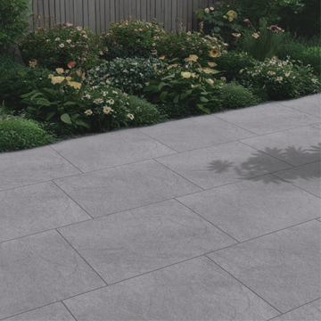 Horizon Graphite Outdoor Porcelain Paving Slabs - 900x600x20 mm