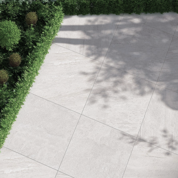 800x800x20 mm White Outdoor Porcelain Paving Slabs