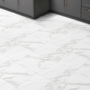 Mercury White Matt Wall&Floor Porcelain Tile - 600x600mm