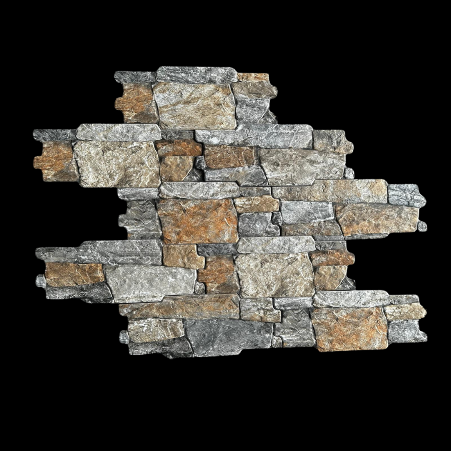 Mount Rust Italian Split Face Wall Cladding Tile 160x400 mm
