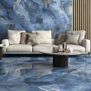 Onyx Blue Indoor Wall&Floor Porcelain Tile-1200x600mm