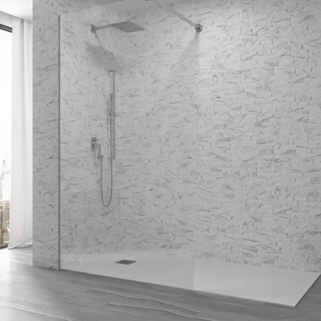 Orlando Marble Carrara Split Face Wall Cladding Tile 80x442 mm