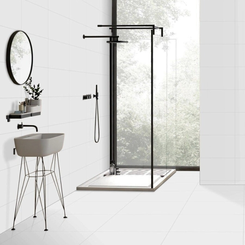 Pure White Polished Wall&Floor Porcelain Tile 600x300mm