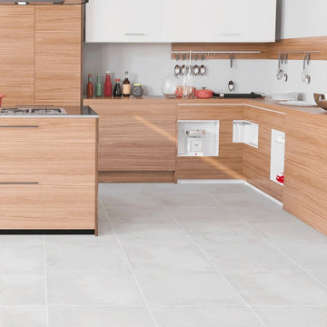 Terracotta Matt White Wall & Floor Porcelain Tile - 450x450mm