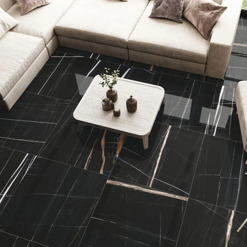 Titan Black Indoor Wall&Floor Porcelain Tile-1200x1200mm