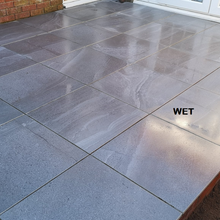 Atlantis Anthracite Outdoor Porcelain Paving Slabs - 600x600x20mm