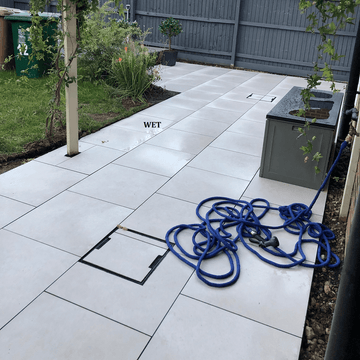 Bella Off White Outdoor Porcelain Paving Slabs - 600x600x20 mm