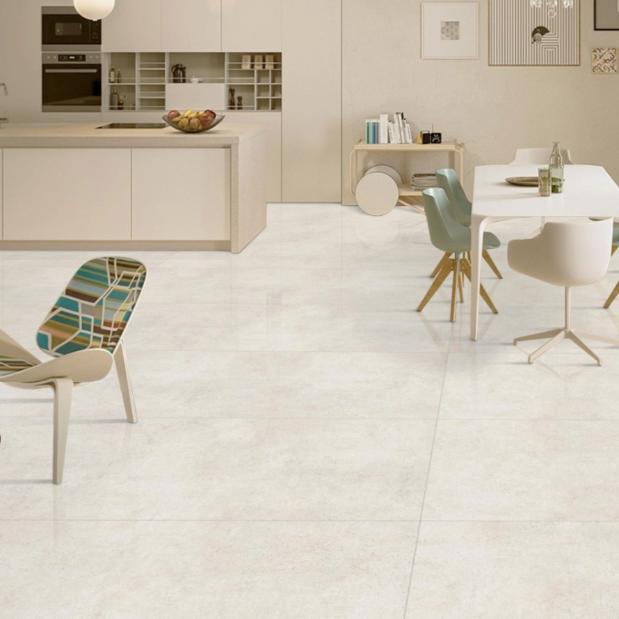 White top porcelain tile