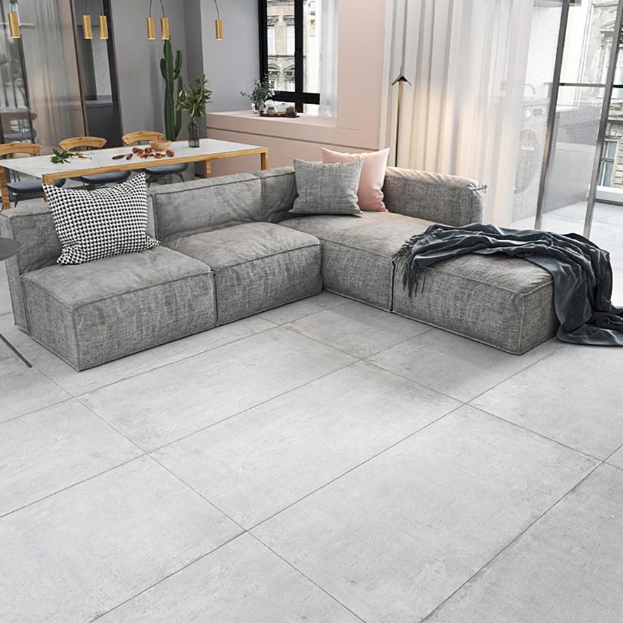 Grey floor sofa top