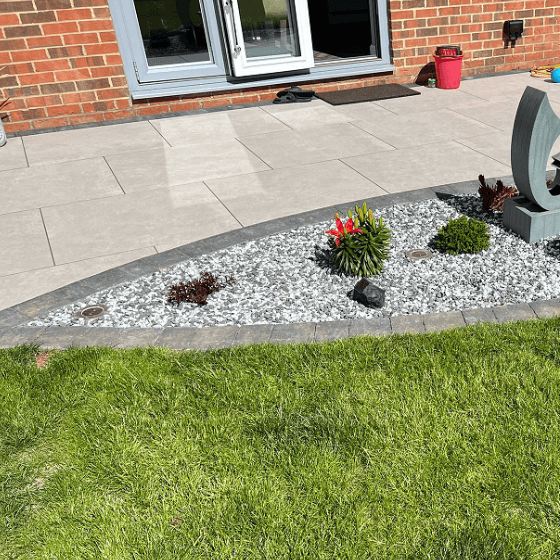 Ferro Light Grey Outdoor Porcelain Paving Slabs - 800x800x20 mm