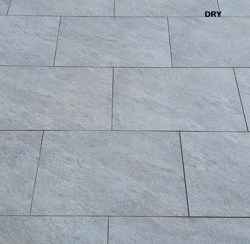 Fume Dark Grey Outdoor Porcelain Paving Slabs - 900x600x20 mm