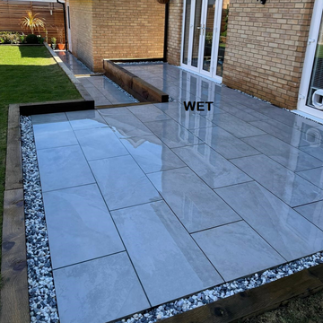 Nova Gris Outdoor Porcelain Paving Slabs - 900x450x20 mm