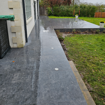 Optima Black Outdoor Porcelain Paving Slabs - 900x600x20 mm