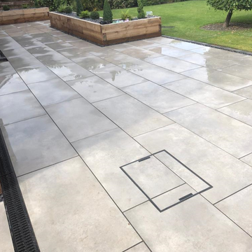Padova Ice Grey Bullnose Full Coping Steps 1200x300x20 mm