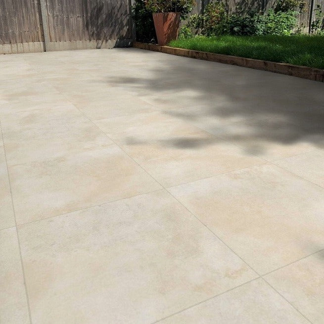 Padova Sand Outdoor Porcelain Paving Slabs - 600x600x20 mm