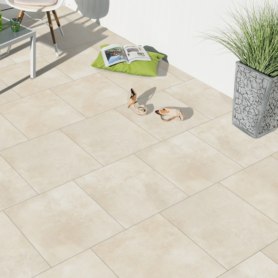 Padova Sand Outdoor Porcelain Paving Slabs - 600x600x20 mm