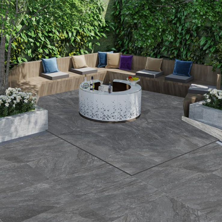 Cutting porcelain best sale paving slabs