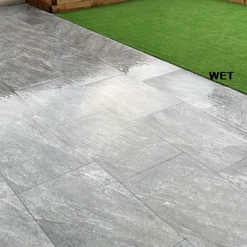 Quarzite Nero Outdoor Porcelain Paving Slabs - 900x600x20 mm