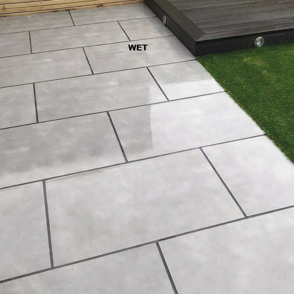 River Grey Outdoor Porcelain Paving Slabs - 800x800x20 mm