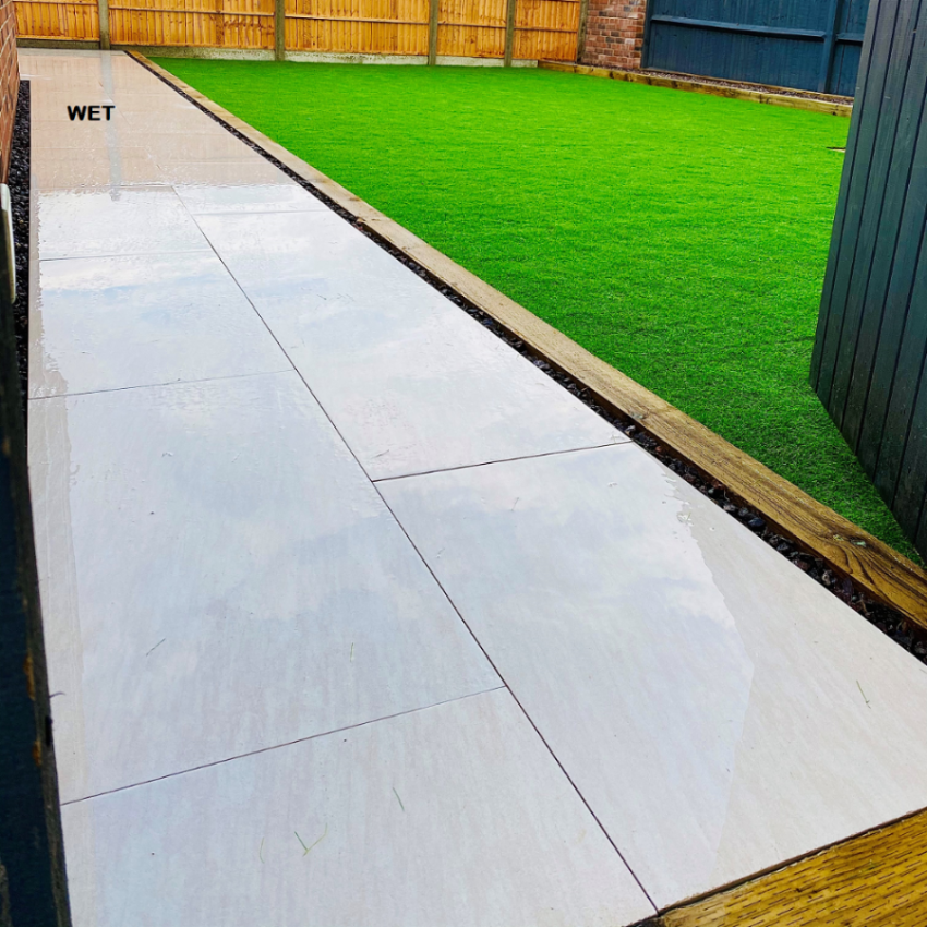 Tasos Cream Outdoor Porcelain Paving Slabs - 600x600x20 mm