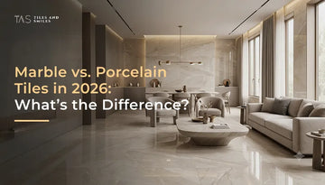 Marble vs. Porcelain Tiles in 2026: What’s the Difference?