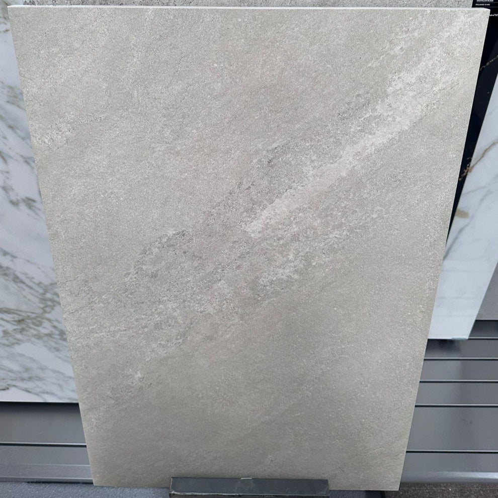 Agra White Outdoor Porcelain Paving Slabs - 900x600x20 mm