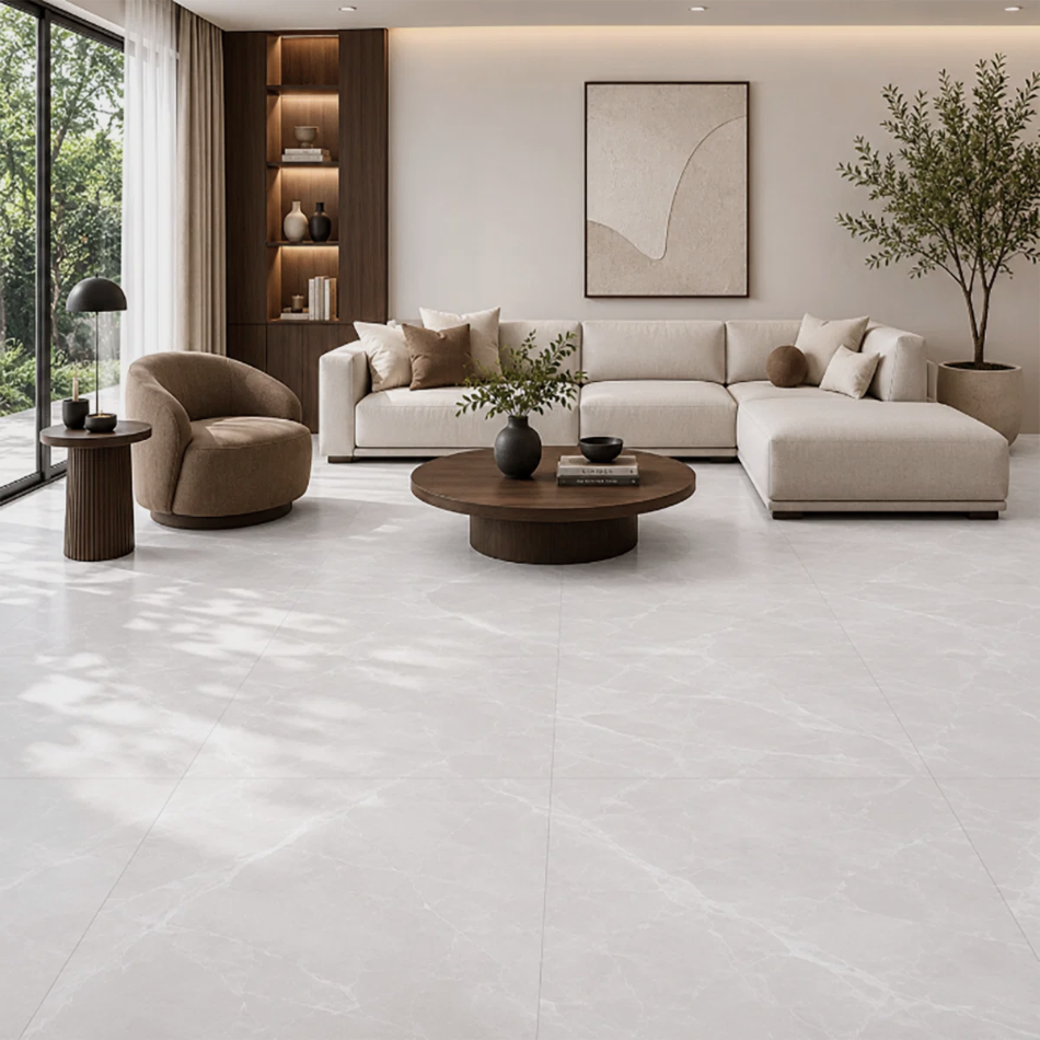 Amare White Matt Wall&Floor Porcelain Tile-1200x1200mm
