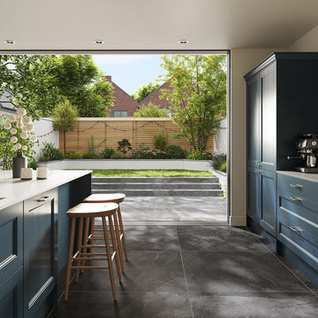 Atlantic Black Matt Wall&Floor Porcelain Tile-1000x1000x10mm