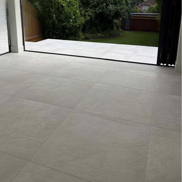 Atlantic White Outdoor Porcelain Paving Slabs - 1000x1000x20 mm
