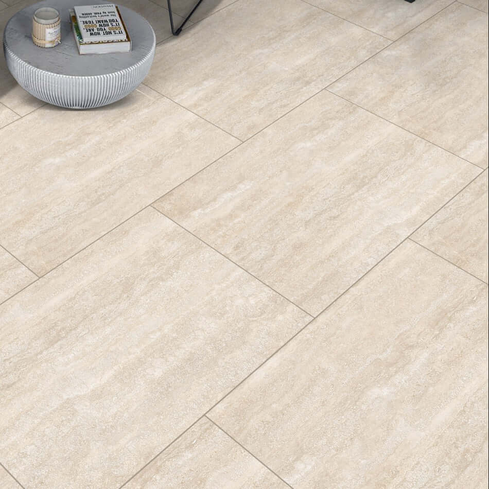 Aurelia Ivory Outdoor Porcelain Paving Slabs - 900x600x20 mm