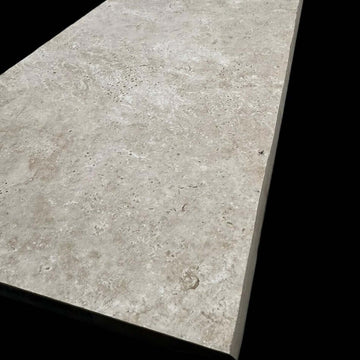 Beige Travertine Bullnose Full Coping Steps 900x330x20 mm