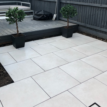 Bella Off White Outdoor Porcelain Paving Slabs - 600x600x20 mm