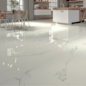 Bianca Statuario Polished Indoor Wall&Floor Porcelain Tile-1200x600mm
