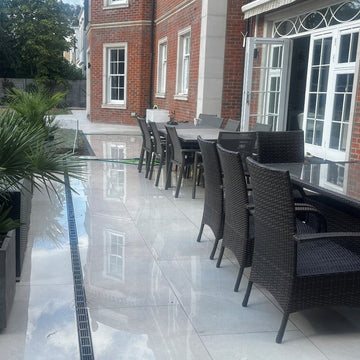 Brava Bone Outdoor Porcelain Paving Slabs - 1200x600x20 mm
