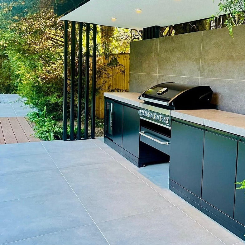 Brava Grey Outdoor Porcelain Paving Slabs - 800x800x20mm