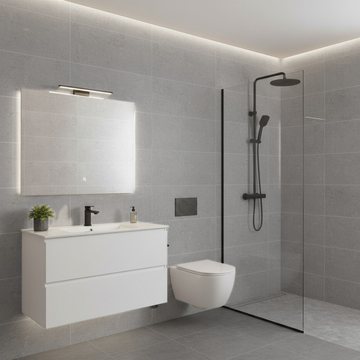 Brava Grey Wall&Floor Porcelain Tile - 600x300mm