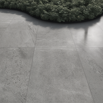 Britstone Grey Outdoor Porcelain Paving Slabs - 906x604x20 mm