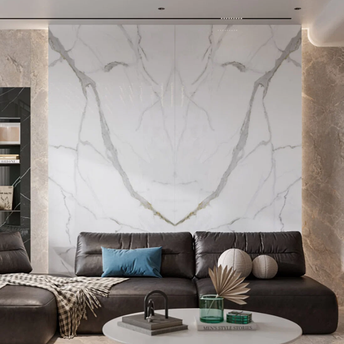 Calacatta Unique Bookmatch 2800x1200 mm Extra Large Porcelain Tile