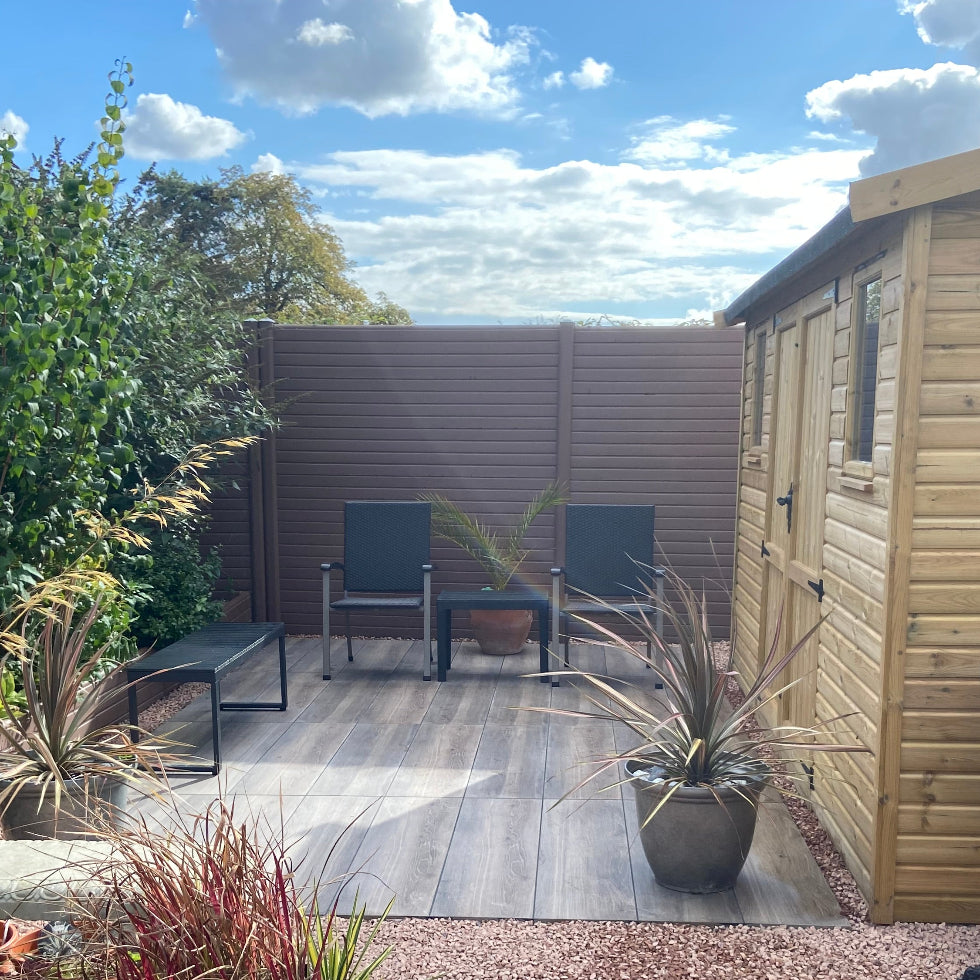 Capri Wood Effect Outdoor Porcelain Paving Slabs - 1200x300x20mm