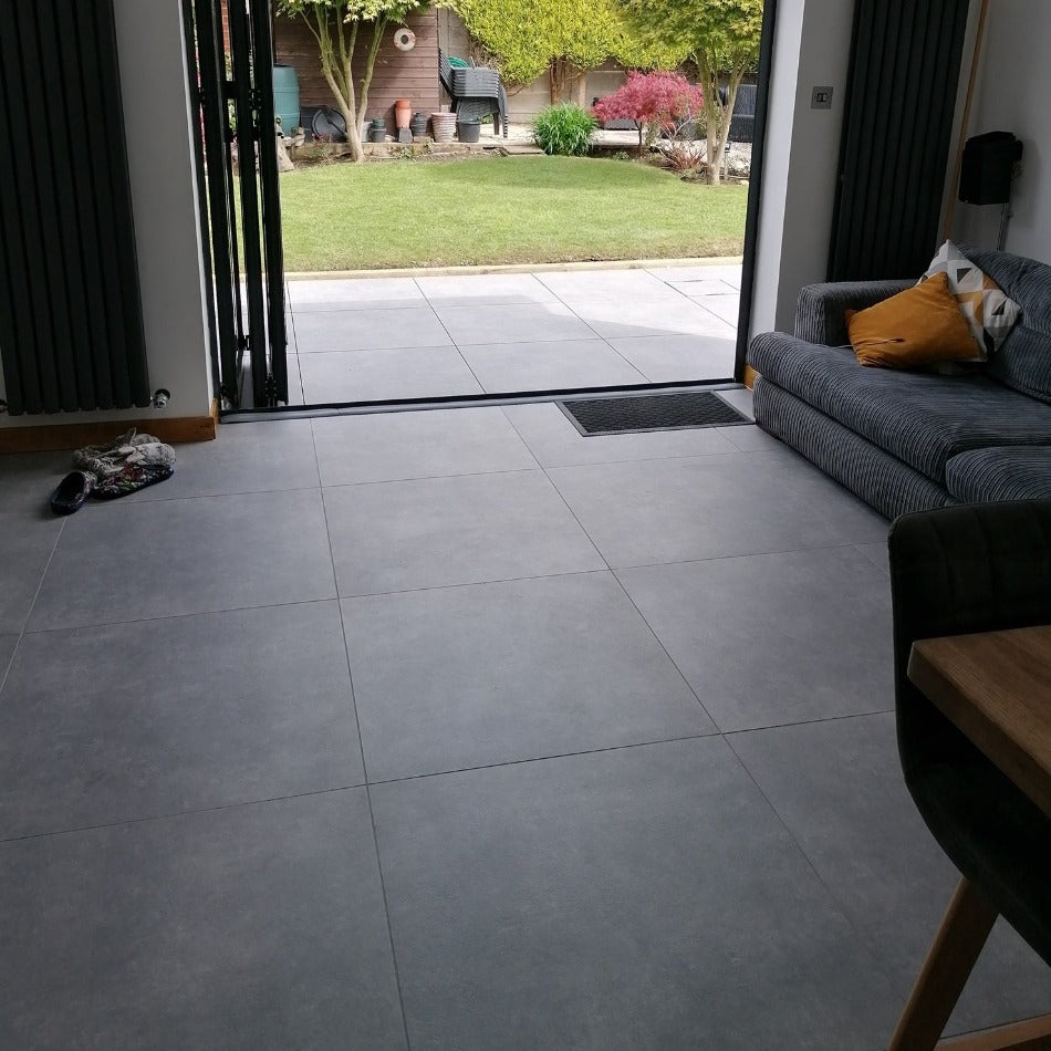 Cemento Anthracite Matt Indoor Wall&Floor Porcelain Tile-800x800mm