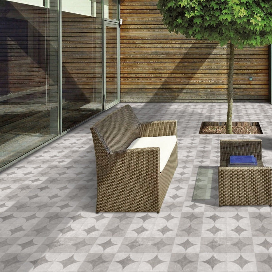 Cemento Decor Outdoor Porcelain Paving Slabs - 600x600x20 mm