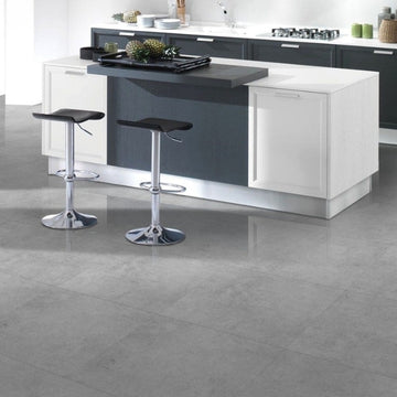 Cemento Grey Semi Polished Indoor Wall&Floor Porcelain Tile - 600x600mm