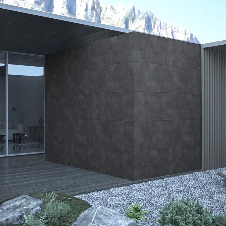 Cemento Night Outdoor Porcelain Paving Slabs - 1200X600x20 mm
