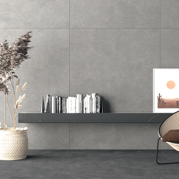 Classy Grey Matt Indoor Wall&Floor Porcelain Tile - 600x600mm